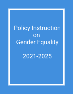 Policy Instruction on Gender Equality 2021-2025 cover